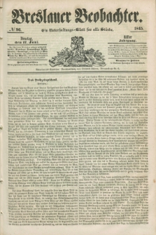 Breslauer Beobachter. Ein Unterhaltungs-Blatt für alle Stände. Jg.11, № 96 (17 Juni 1845)