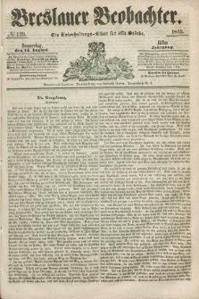 Breslauer Beobachter. Ein Unterhaltungs-Blatt für alle Stände. Jg.11, № 129 (14 August 1845)