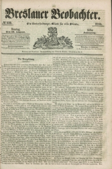 Breslauer Beobachter. Ein Unterhaltungs-Blatt für alle Stände. Jg.11, № 132 (19 August 1845)
