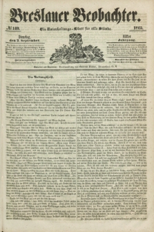 Breslauer Beobachter. Ein Unterhaltungs-Blatt für alle Stände. Jg.11, № 140 (2 September 1845)