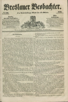 Breslauer Beobachter. Ein Unterhaltungs-Blatt für alle Stände. Jg.11, № 156 (30 September 1845)