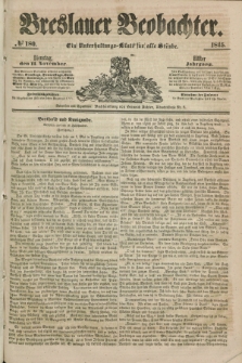 Breslauer Beobachter. Ein Unterhaltungs-Blatt für alle Stände. Jg.11, № 180 (11 November 1845)