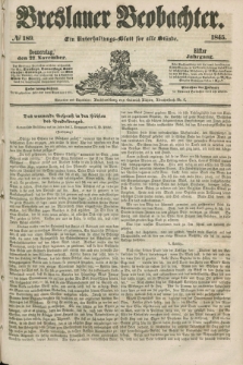 Breslauer Beobachter. Ein Unterhaltungs-Blatt für alle Stände. Jg.11, № 189 (27 November 1845)