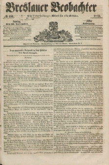 Breslauer Beobachter. Ein Unterhaltungs-Blatt für alle Stände. Jg.11, № 191 (30 November 1845)