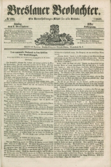 Breslauer Beobachter. Ein Unterhaltungs-Blatt für alle Stände. Jg.11, № 195 (7 December 1845)