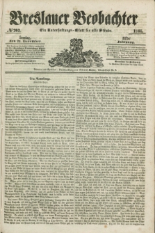 Breslauer Beobachter. Ein Unterhaltungs-Blatt für alle Stände. Jg.11, № 203 (21 December 1845)