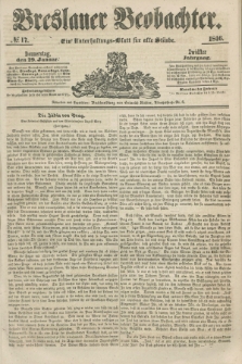 Breslauer Beobachter. Ein Unterhaltungs-Blatt für alle Stände. Jg.12, № 17 (29 Januar 1846)