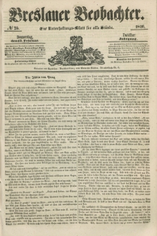 Breslauer Beobachter. Ein Unterhaltungs-Blatt für alle Stände. Jg.12, № 25 (12 Februar 1846)