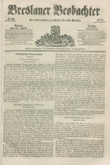 Breslauer Beobachter. Ein Unterhaltungs-Blatt für alle Stände. Jg.12, № 60 (14 April 1846)