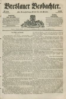 Breslauer Beobachter. Ein Unterhaltungs-Blatt für alle Stände. Jg.12, № 114 (18 Juli 1846)