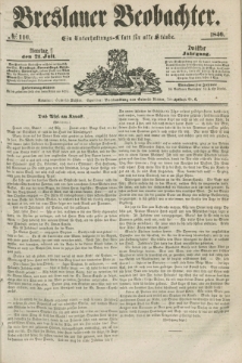 Breslauer Beobachter. Ein Unterhaltungs-Blatt für alle Stände. Jg.12, № 116 (21 Juli 1846)