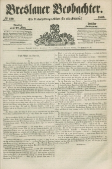 Breslauer Beobachter. Ein Unterhaltungs-Blatt für alle Stände. Jg.12, № 120 (28 Juli 1846)