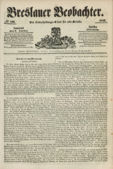 Breslauer Beobachter. Ein Unterhaltungs-Blatt für alle Stände. Jg.12, № 126 (8 August 1846)