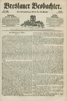 Breslauer Beobachter. Ein Unterhaltungs-Blatt für alle Stände. Jg.12, № 129 (13 August 1846)