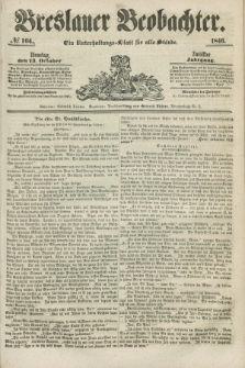 Breslauer Beobachter. Ein Unterhaltungs-Blatt für alle Stände. Jg.12, № 164 (13 October 1846)