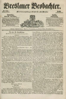 Breslauer Beobachter. Ein Unterhaltungs-Blatt für alle Stände. Jg.12, № 173 (29 October 1846)