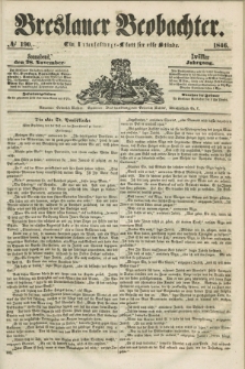 Breslauer Beobachter. Ein Unterhaltungs-Blatt für alle Stände. Jg.12, № 190 (28 November 1846)