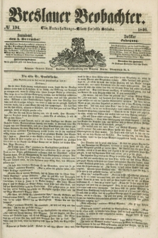 Breslauer Beobachter. Ein Unterhaltungs-Blatt für alle Stände. Jg.12, № 194 (5 December 1846)