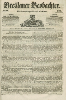 Breslauer Beobachter. Ein Unterhaltungs-Blatt für alle Stände. Jg.12, № 200 (15 December 1846)