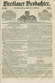 Breslauer Beobachter. Ein Unterhaltungs-Blatt für alle Stände. Jg.12, № 205 (24 December 1846)