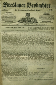 Breslauer Beobachter. Ein Unterhaltungs-Blatt für alle Stände. Jg.13, № 5 (9 Januar 1847)