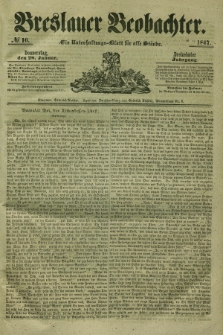 Breslauer Beobachter. Ein Unterhaltungs-Blatt für alle Stände. Jg.13, № 16 (28 Januar 1847)