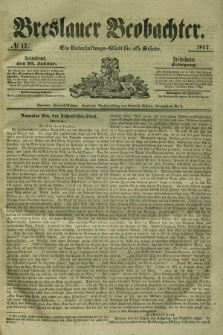 Breslauer Beobachter. Ein Unterhaltungs-Blatt für alle Stände. Jg.13, № 17 (30 Januar 1847)