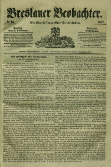 Breslauer Beobachter. Ein Unterhaltungs-Blatt für alle Stände. Jg.13, № 23 (9 Februar 1847)