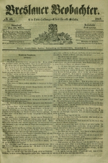 Breslauer Beobachter. Ein Unterhaltungs-Blatt für alle Stände. Jg.13, № 45 (20 März 1847)