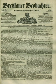 Breslauer Beobachter. Ein Unterhaltungs-Blatt für alle Stände. Jg.13, № 89 (5 Juni 1847)