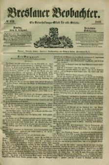 Breslauer Beobachter. Ein Unterhaltungs-Blatt für alle Stände. Jg.13, № 123 (3. August 1847)