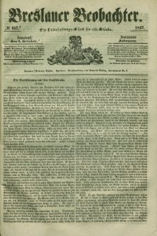 Breslauer Beobachter. Ein Unterhaltungs-Blatt für alle Stände. Jg.13, № 157 (2 Oktober 1847)