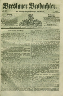 Breslauer Beobachter. Ein Unterhaltungs-Blatt für alle Stände. Jg.13, № 171 (26 Oktober 1847)