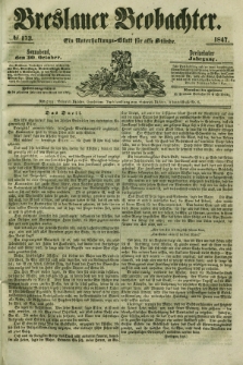 Breslauer Beobachter. Ein Unterhaltungs-Blatt für alle Stände. Jg.13, № 173 (30 Oktober 1847)