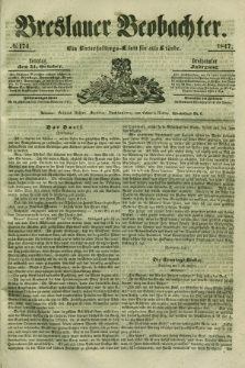 Breslauer Beobachter. Ein Unterhaltungs-Blatt für alle Stände. Jg.13, № 174 (31 Oktober 1847)