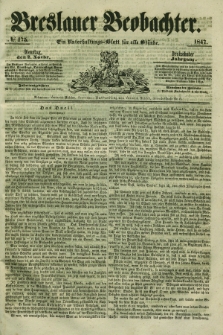 Breslauer Beobachter. Ein Unterhaltungs-Blatt für alle Stände. Jg.13, № 175 (2. November 1847)
