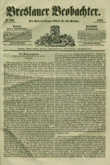 Breslauer Beobachter. Ein Unterhaltungs-Blatt für alle Stände. Jg.13, № 195 (7. December 1847)