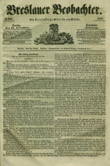 Breslauer Beobachter. Ein Unterhaltungs-Blatt für alle Stände. Jg.13, № 198 (12 Dezember 1847)