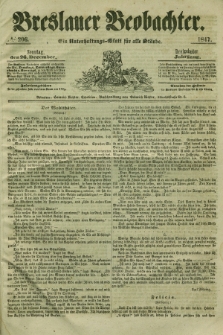Breslauer Beobachter. Ein Unterhaltungs-Blatt für alle Stände. Jg.13, № 206 (26 Dezember 1847)