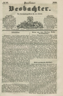 Breslauer Beobachter. Ein Unterhaltungs-Blatt für alle Stände. Jg.14, № 89 (3 Juni 1848)