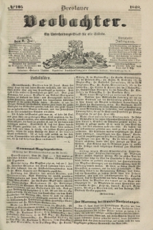 Breslauer Beobachter. Ein Unterhaltungs-Blatt für alle Stände. Jg.14, № 105 (1 Juli 1848)