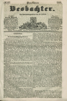 Breslauer Beobachter. Ein Unterhaltungs-Blatt für alle Stände. Jg.14, № 127 (8 August 1848)