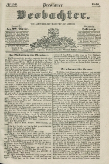 Breslauer Beobachter. Ein Unterhaltungs-Blatt für alle Stände. Jg.14, № 156 (28 September 1848)