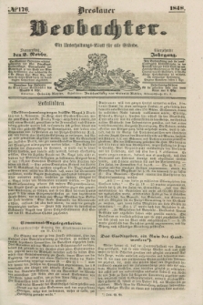 Breslauer Beobachter. Ein Unterhaltungs-Blatt für alle Stände. Jg.14, № 176 (2 November 1848)
