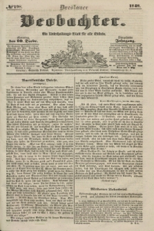 Breslauer Beobachter. Ein Unterhaltungs-Blatt für alle Stände. Jg.14, № 198 (10 Dezember 1848)