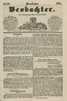 Breslauer Beobachter. Ein Unterhaltungs-Blatt für alle Stände. Jg.14, № 199 (12 Dezember 1848)