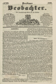 Breslauer Beobachter. Ein Unterhaltungs-Blatt für alle Stände. Jg.14, № 200 (14 Dezember 1848)