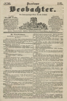 Breslauer Beobachter. Ein Unterhaltungs-Blatt für alle Stände. Jg.14, № 207 (26 Dezember 1848)