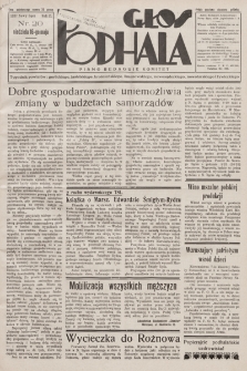 Głos Podhala : aktualny tygodnik powiatów: gorlickiego, jasielskiego, limanowskiego, nowosądeckiego, nowotarskiego i żywieckiego. 1937, nr 20