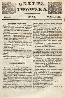 Gazeta Lwowska. 1845, nr 85